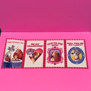 16 Vintage Disney Lady and the Tramp Classroom Valentines